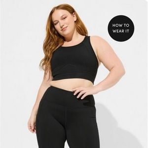 Low-Impact Wireless Longline Active Sports Bra - Torrid Size 3